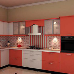 Kitchen Decor World, Acrylic Anti Scratch Modular Kitchens in Noida ...